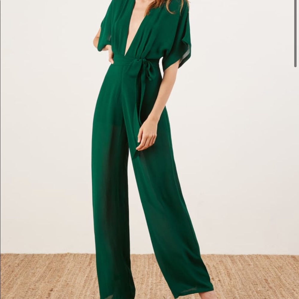 Reformation Pink Blush Lemongrass Jumpsuit NWT 4P